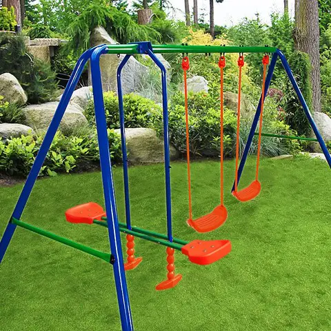 columpio doble para jardin